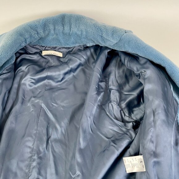 Liviana Conti One-Button Teddy Fleece Wool Jacket, Made In Italy, Large - Picture 5 of 10